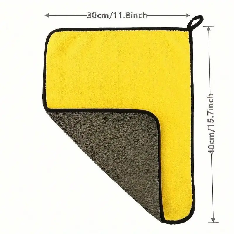 Car Wash Towel, 1/2 Counts Double-sided Thick Car Auto Wiping Towel, Absorbent Glass Wiping, Car Repair Shop Hotel Restaurant Cleaning Towel 1