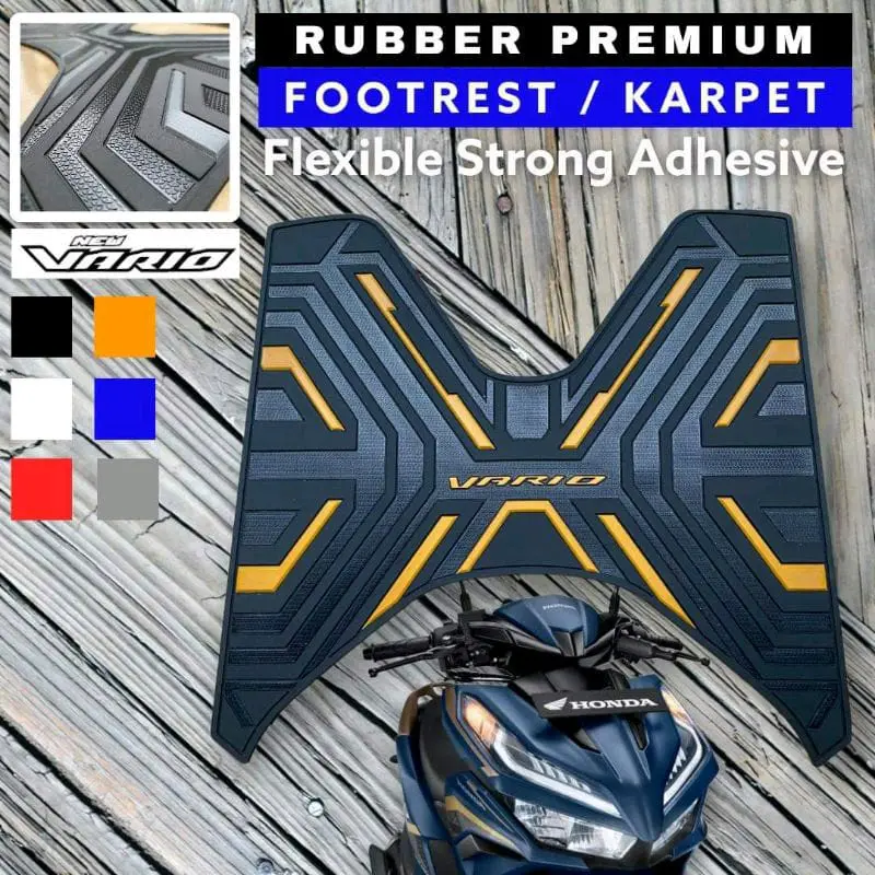 Karpet Vario 125 150 Alas pijakan kaki Vario 125 150 2015-2023 Rubber