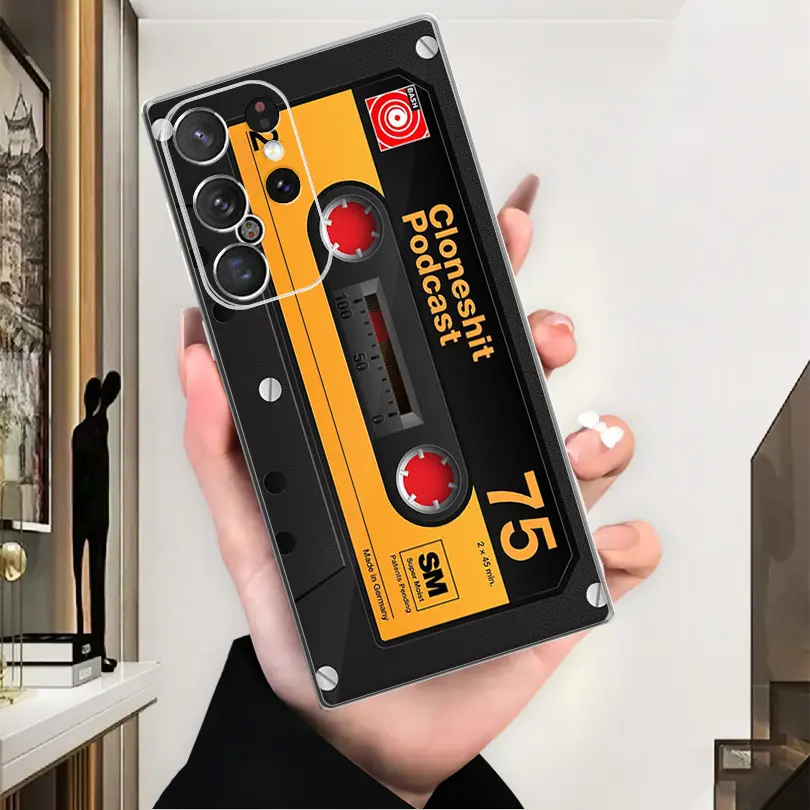 Vintage Magnetic Tape for Samsung Phone Case,Galaxy S24 S23 S22 S21 S20 Note 20 Ultra 5G/Plus/FE/S9 + S8/Note 9 + 10 Lite 8 A55 A54 A14 A15 A13 A25 A34 A73 A72 A71 A70 A53 A52 s A51 A50 A30 A21 a20 a04s a42 a41 a33 a32 a31 a23 a22 a12 Protective Protector