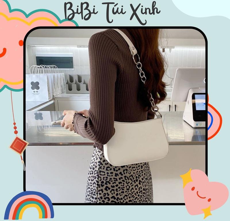 Product Introduction of Túi kẹp nách nữ mềm trơn basic hai dây đeo dễ phối đồ có khóa miệng phong cách Hàn Quốc 29