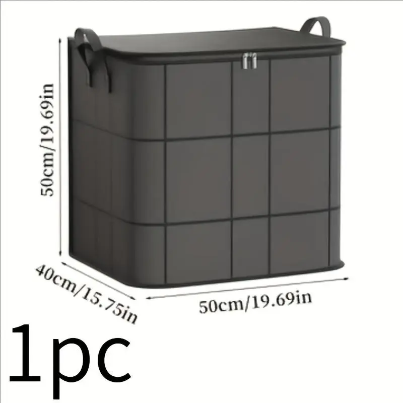 Foldable Storage Bag,  1 Count Large Capacity Clothes Storage Bag with Handle, Durable Storage Organizer for Home, Travel, Dormitory 1