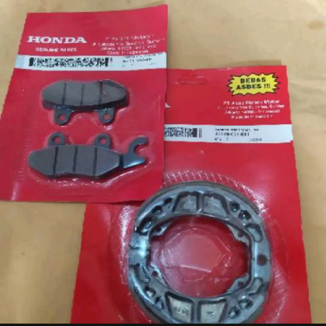 paket kampas rem depan dan belakang supra x, supra fit, revo lama, supra fit new-kode Motor