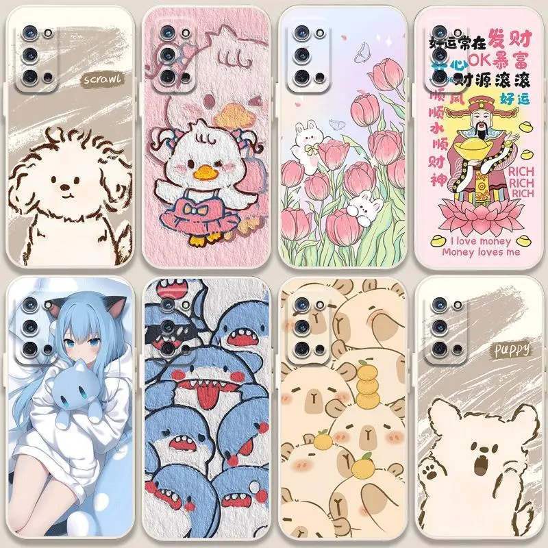 Compatible with Oppo Reno4 Phone Case, Cute Girlfriend Reno4 Couple Shockproof Reno4 SE 5G Soft Gel Case, Compatible