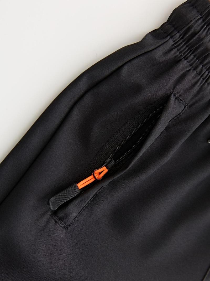 Product Introduction of Men's Solid Color Drawstring Waist Shorts, Casual Loose Pocket Track Shorts for Summer, Men's Bottoms for Daily Wear 7