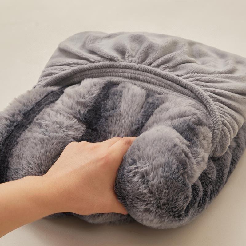 Ga gối nỉ lông hồ ly 3 món mềm mại ấm áp giữ nhiệt nhiều màu 3 size M6, M8, 2M Rubi decor 7