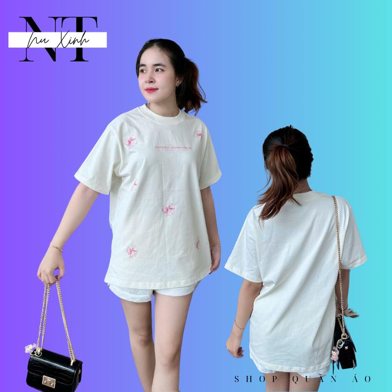Áo Thun Nam Nữ Cổ Tròn Chất Vải Cotton - Hàng Mới Về - Top Women Nul Xinh 5
