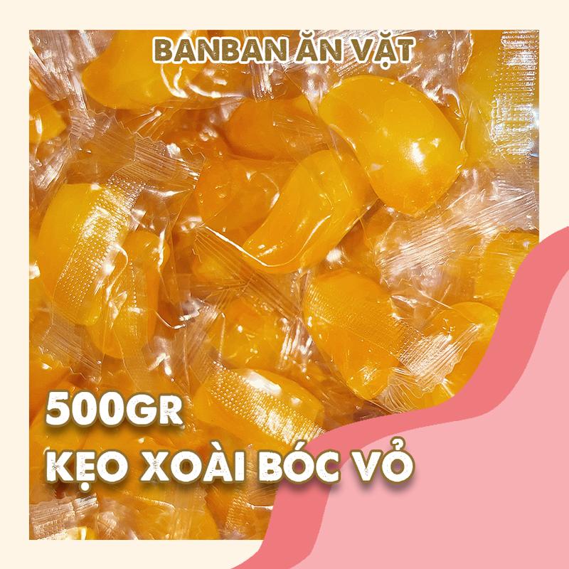 1kg Kẹo Xoài Bóc Vỏ, Kẹo Dẻo Bóc Vỏ, Kẹo Trái Cây Bóc Vỏ