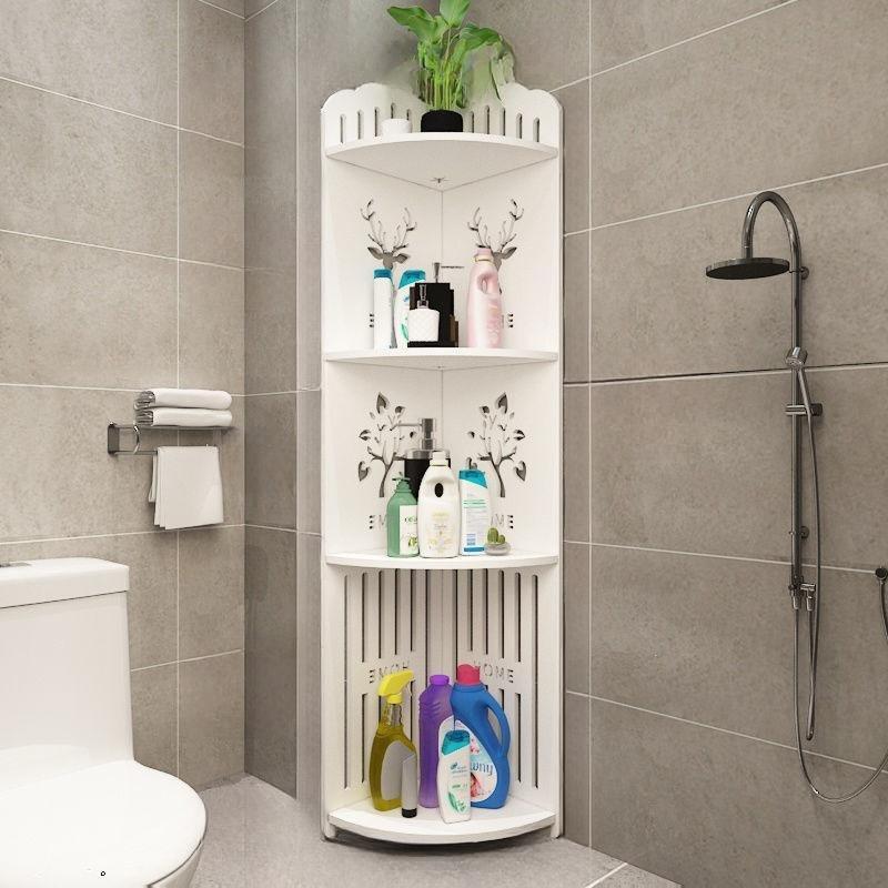 Kệ Góc Tường Để Đồ Phòng Tắm Chống Nước 4 Tầng - Giá Tam Giác Chứa Đồ Nhà Vệ Sinh - Kitchen Nhà Bếp - locxoaydecor kệ góc kệ danang