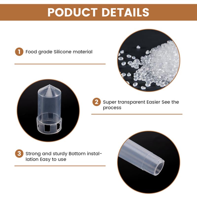 Fermentation Lids Kit,Airlock for Fermentation Air Locks with Black Grommets Airlock Bubble for Beer and Wine,Jar 3