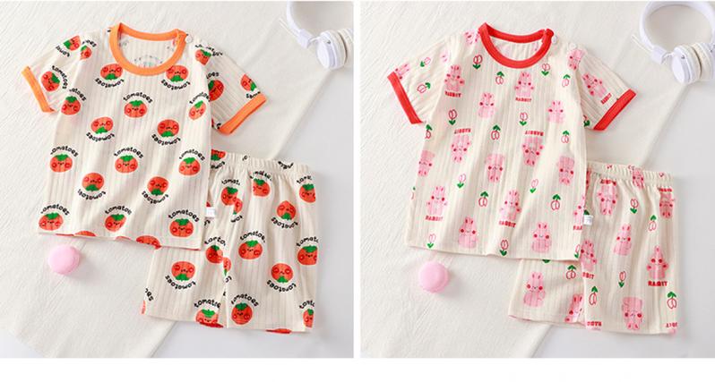 Product Introduction of Children's Trendy Children's Short-Sleeved Suit Cotton Girls' Summer Clothes Two-Piece Korean Style Children's Clothing Baby Boys' T-shirt Summer Clothes 9