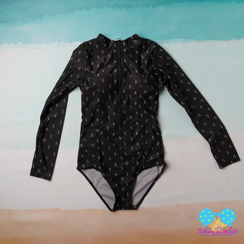 Swimsuit Set Bikini Baju Renang Wanita Tangan Panjang Triangle Hitam 0