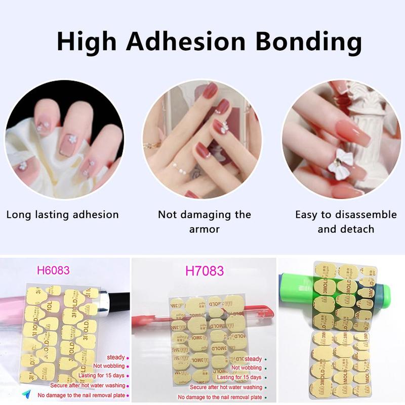 New Jelly Glue Nail Double-sided Adhesive Film Yellow Paste Fake Nail Jelly Glue Adhesive Glue F4H9 0