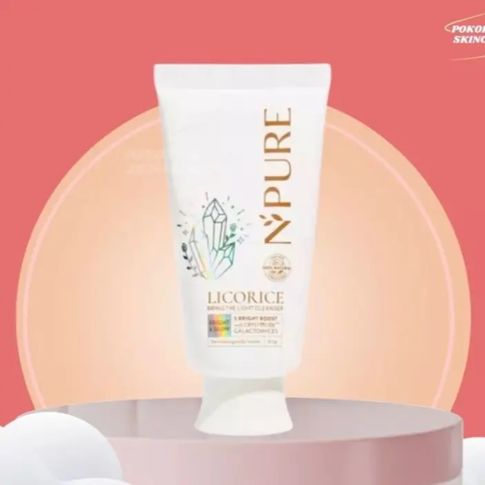 ￼NPURE Cleanser Licorice / Bring The Light / Sabun Pembersih Muka Cerah Glowing