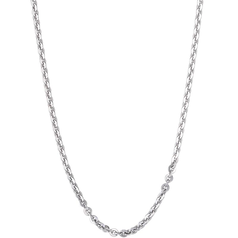 Dây chuyền bạc PNJSilver dây đan kiểu chữ cong 0000K000026 0
