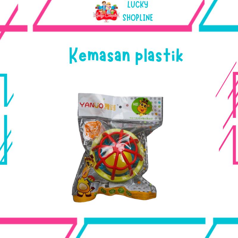 [BIG SALE] MAINAN KERINCINGAN Bentuk BOLA bahan karet lembut rattle Bayi Toys 3