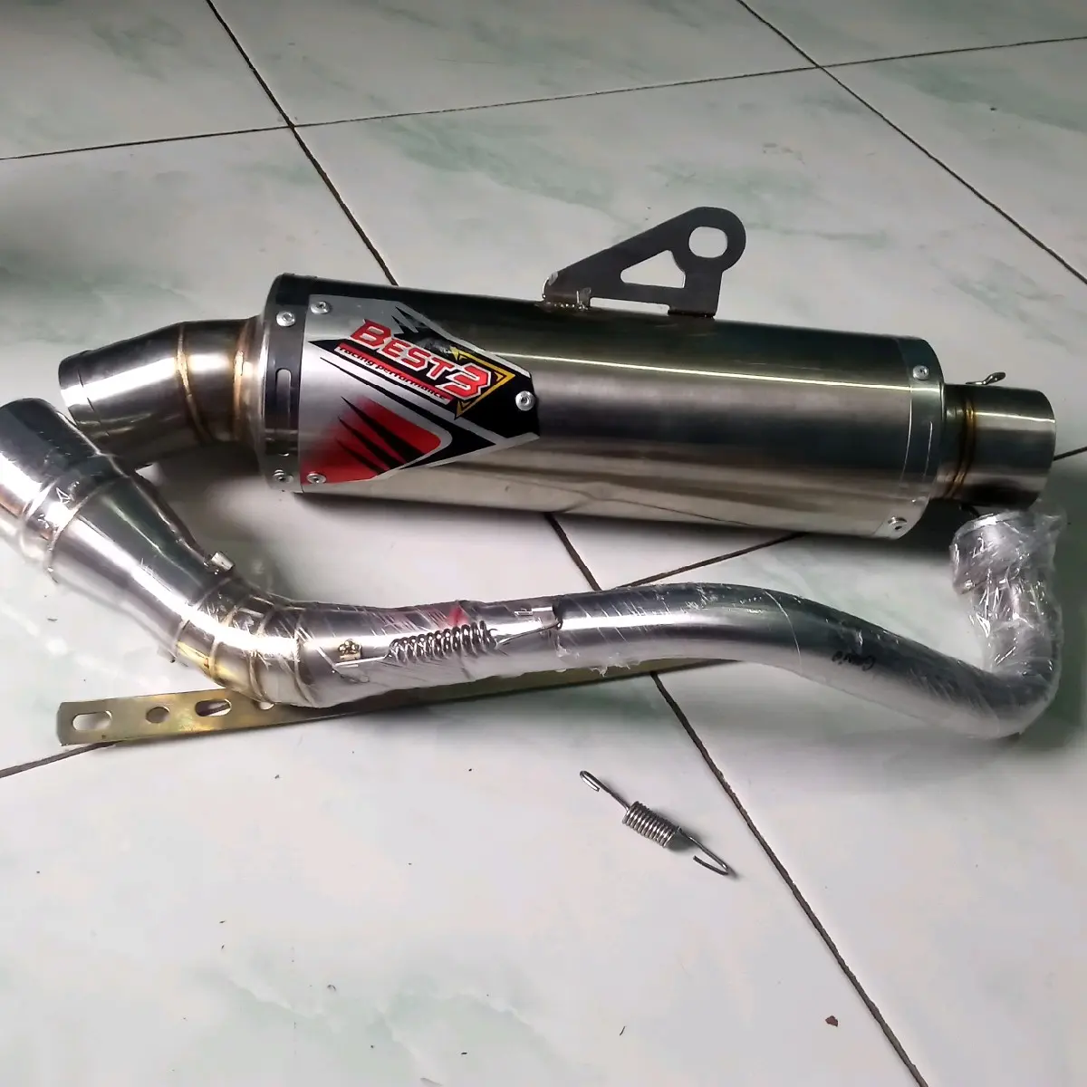 KNALPOT RACING BEST3 PNP SEGALA MOTOR METIK,VARIO 110,125,150,160,BEAT , SCOOPY,PCX,NMAX,MIO,FINO,AEROX, DAN LAIN LAIN Bulat Motorcycle
