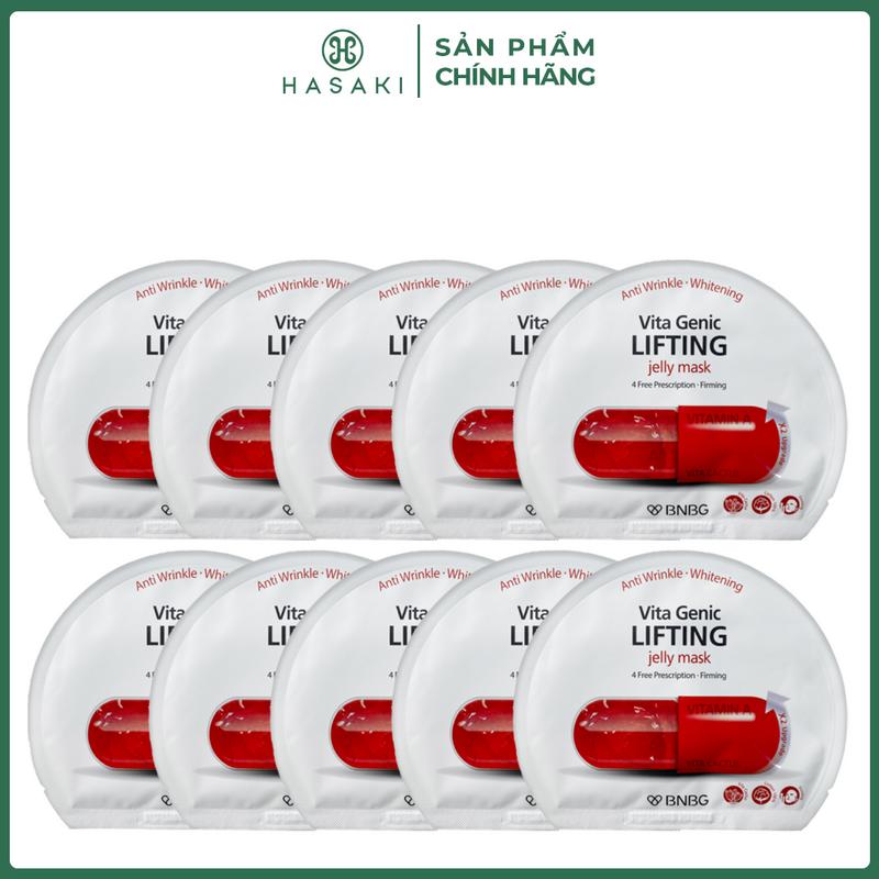 Combo 10 Mặt Nạ BNBG Vitamin A Hỗ Trợ Nâng Cơ 30ml Mới | HASAKI BEAUTY
