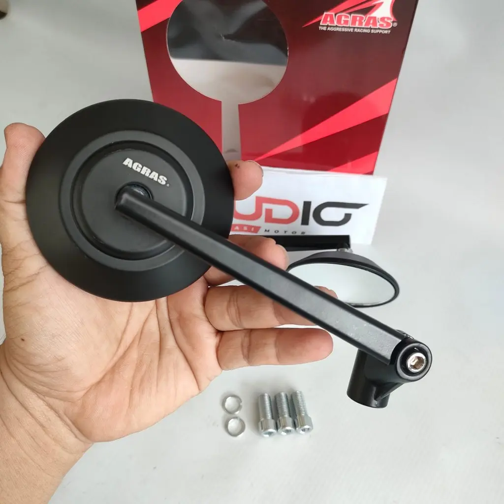 BULAT CNC - Spion Flexible Tomok Cnc Bulat Retro Jokowi Universal Motor