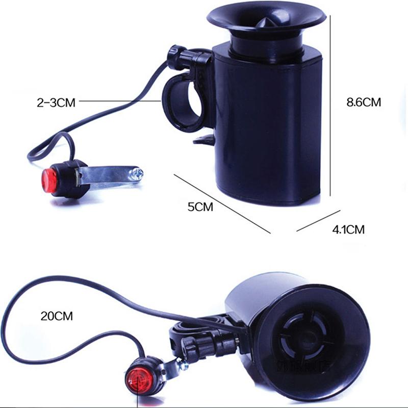 Product Introduction of Bicycle Horn Electronic Black Speaker 6 Bike Bell Loud Sounds Ultra Siren Alarm 33