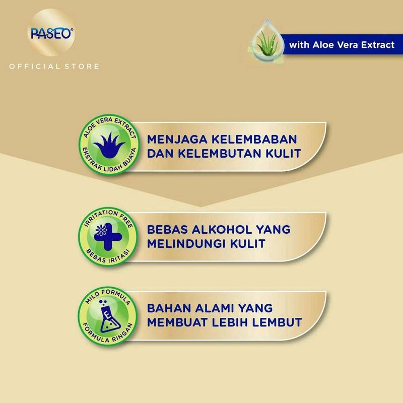 (4 Bundle isi 8 Pcs) Tissue Basah PASEO Anti Bacterial Wipes 25 Sheets 4 Bundle Tisu Basah Bayi Aroma Aloe Vera 2