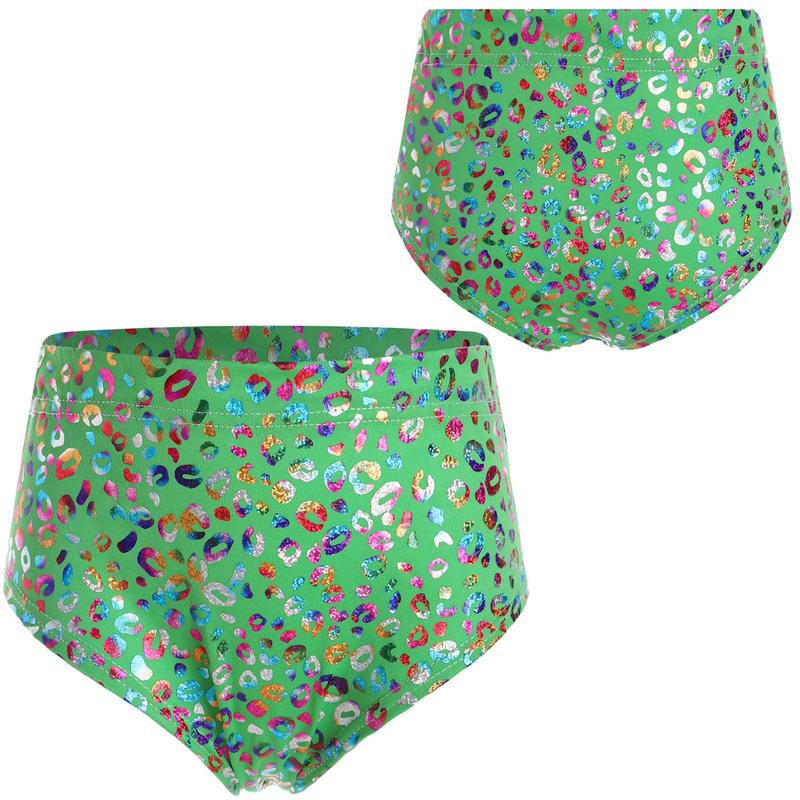 Quần Sịp Họa Tiết Da Báo Kim Loại JanJean, Unisex, Dành Cho Trẻ Em, Bé Trai Và Bé Gái, Thích Hợp Cho Trang Phục Biểu Diễn Sân Khấu Khiêu Vũ Cổ Vũ 7