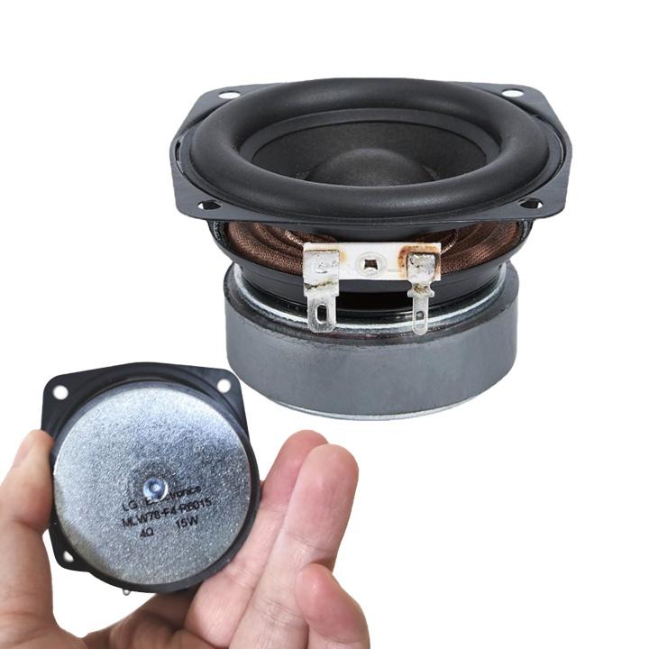 Mini Full Bass Subwoofer 3 Inci 15W 4 Ohm High Power HIFI Speker Magnet Tebal Karet Besar untuk Audio System Rakitan