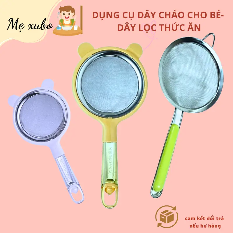 Dụng cụ rây cháo cho bé inox 304 không gỉ cao cấp kem voi - Rây lọc bột, cháo thép không gỉ cao cấp Kem Voi 0