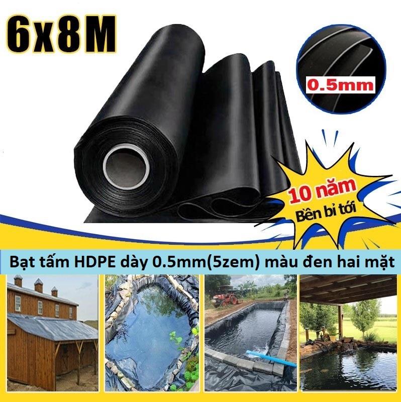 Product Introduction of Bạt lót hồ chăn nuôi bằng màng HDPE [Kích thước [6mx8m - 0.5mm] 1