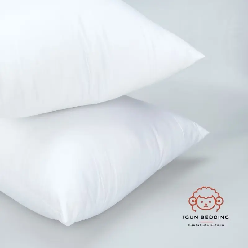 Ruột gối bông gòn tinh khiết IGUN BEDDING có khoá kéo tiện lợi, êm ái thoải mái ( có đa dạng size )