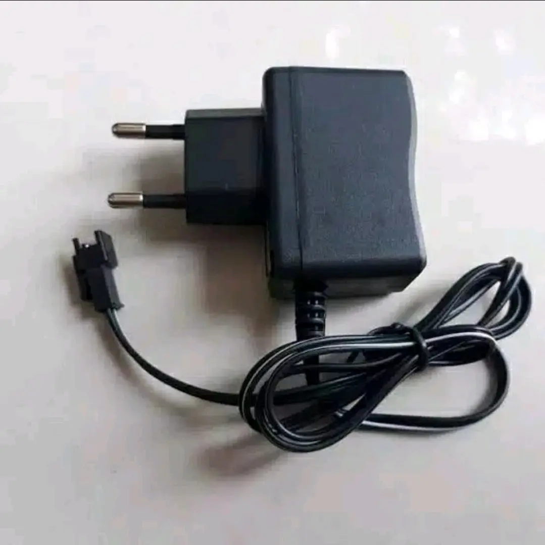 Charger mobil RC socket hitam - adaptor baterai remote control