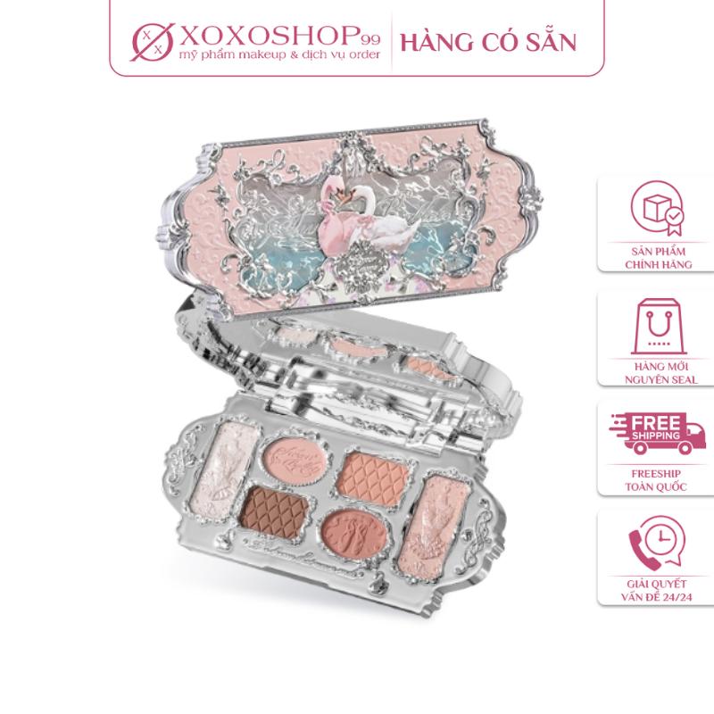 Bảng phấn mắt Swan Ballet Flower Knows - 3 màu hiệu ứng mịn màng