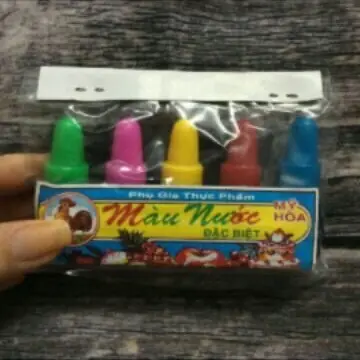 Lốc 5lọ màu thực phẩm size bé dùng để làm bánh,làm slime 3