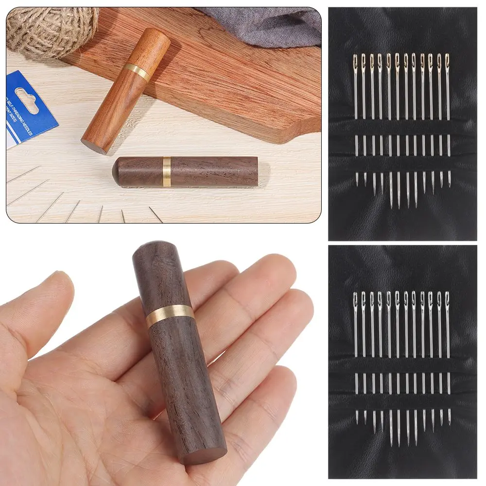 Kim Mù Cho Người Già, 12 / 24 Cái, Lỗ Bên Tay, May Gia Dụng Bằng Thép Không Gỉ, Chỉ Không Cần, May Quần Áo