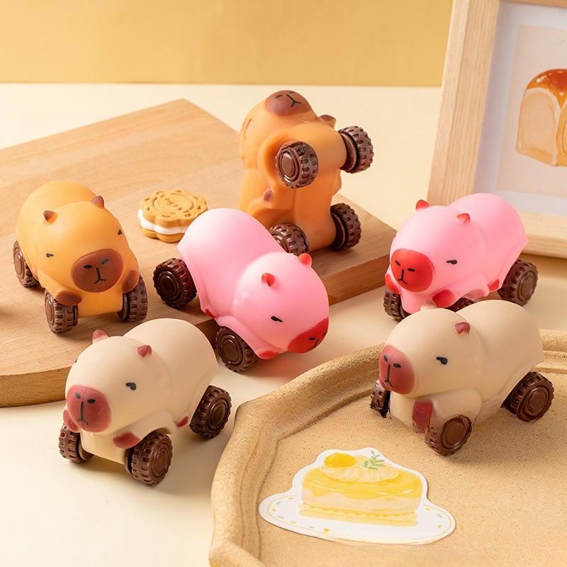 Capybara Mobil Mainan Cepibara Mainan Skuter Squishy Mainan Troli Bisa ...