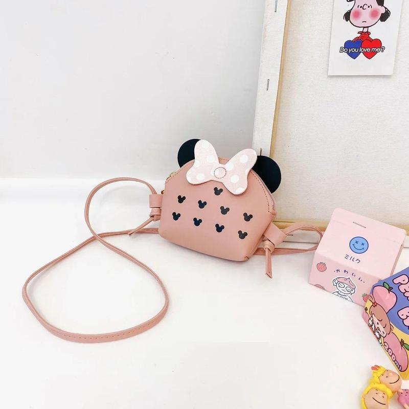 Product Introduction of Cute Princess Girl Coin Purse Crossbody Bag Children's Wallet Coin Bag Cute Cartoon Bow Kids Side Bags Bowknot Shoulder Bag 18