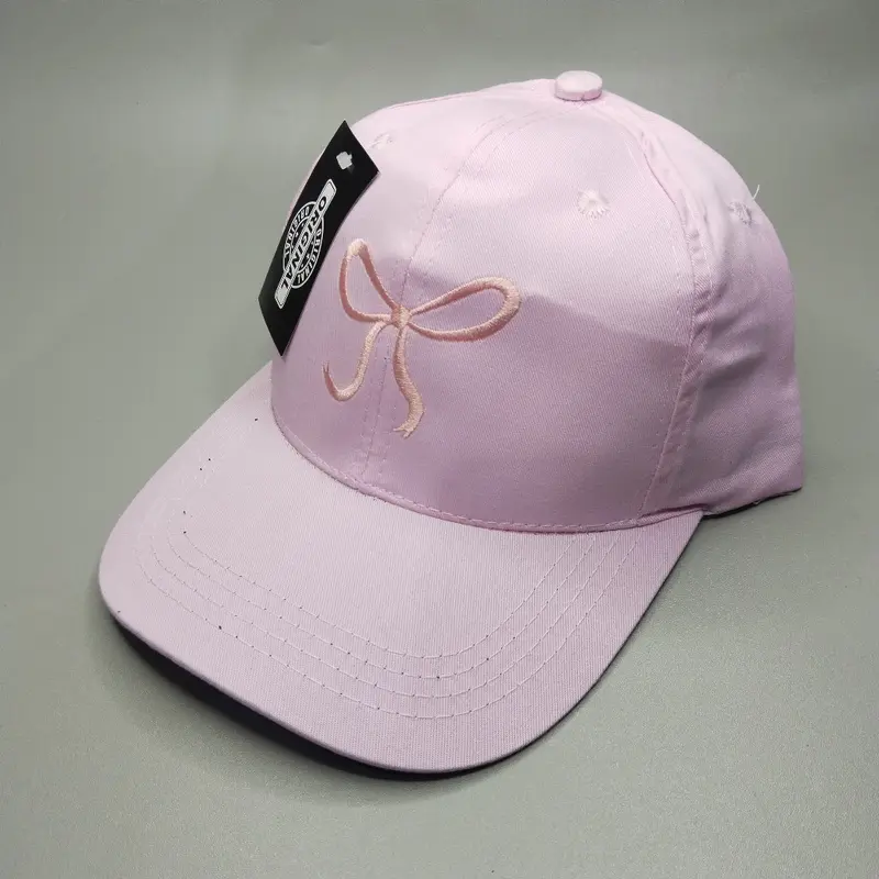 COD Topi Fashion CAP BORDIR PITA Bow Simple Korean Look Cute Ribbons Cap lucu 8