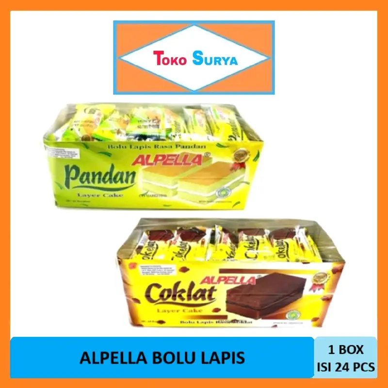 Alpella Pandan/Cokelat Bolu Lapis 24 x 8 Gr 0
