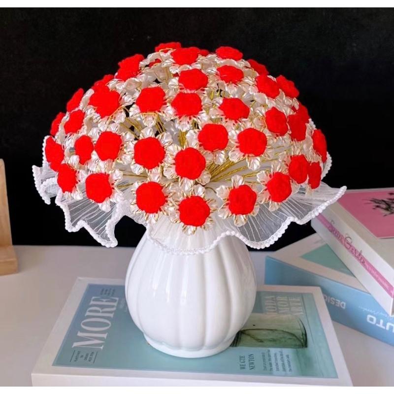  Set vật liệu tự làm bình hoa trang trí hoa nhựa handmade hoa thủ công mẫu mới S0033 Decor 