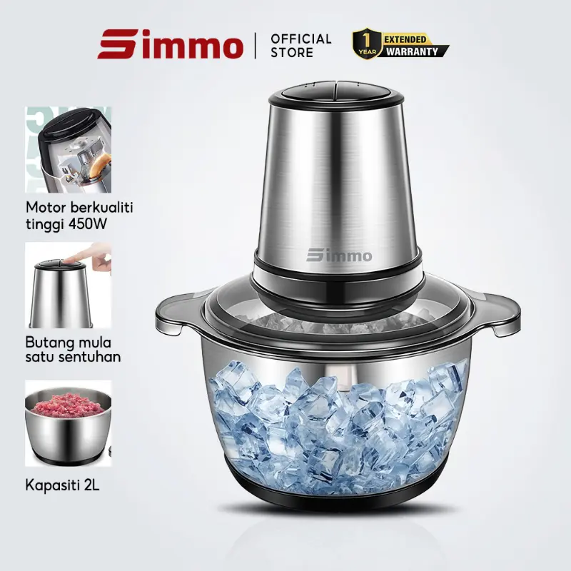 【NEW】 SIMMO Ice crusher machine Penghancur es 2L/3L Electric shaved ice ...