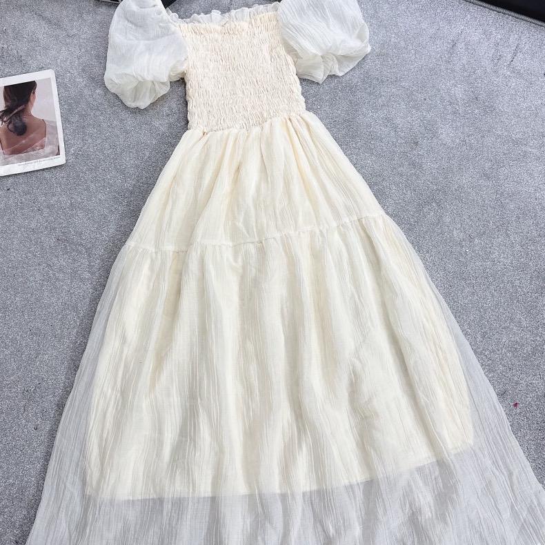 Váy Maxi Dáng Dài Chất Tơ Đũi Nhăn Hai Lớp Freesize Cho Nữ 4