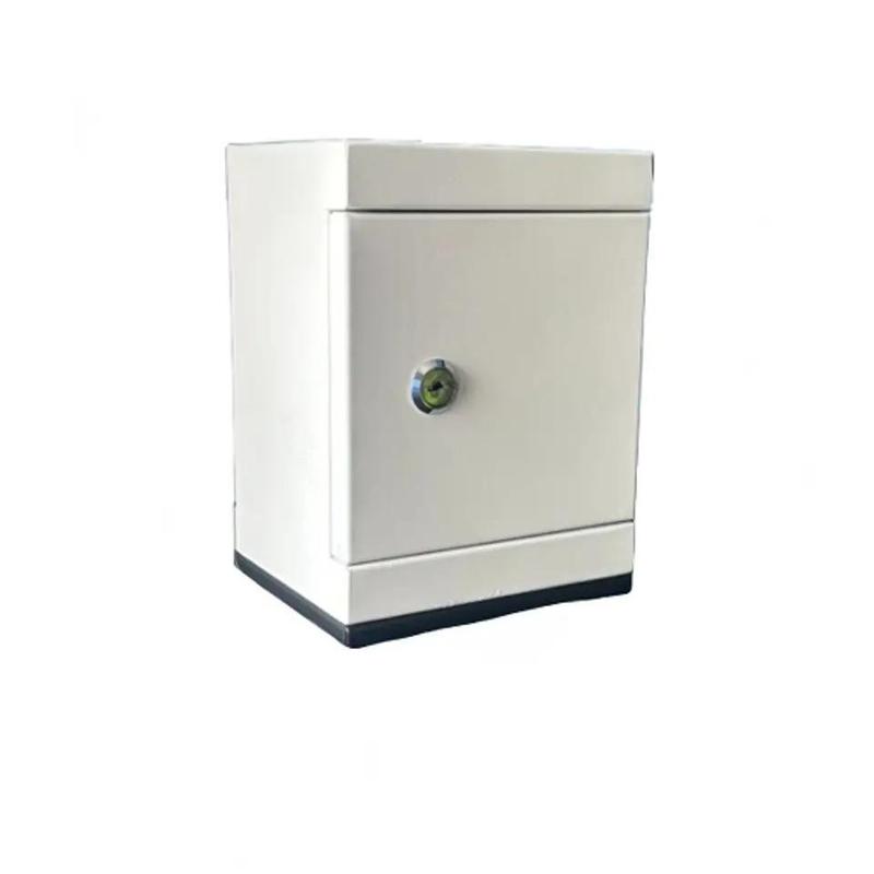 Két sắt mini tiết kiệm tiền ổ khóa chìa - Ống Heo, Ống Tiết Kiệm Đựng Tiền ong heo kimloai cây atm, màu trắng