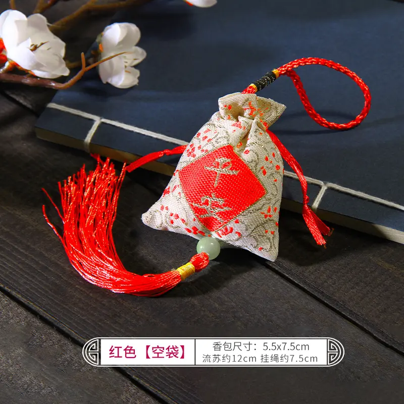 Túi Thêu Sachet Nhân Vật Fu Đầy Màu Sắc, Yuxiang, Thời Trang, Phong Cách Trung Quốc, Còn Hàng, Túi Thêu