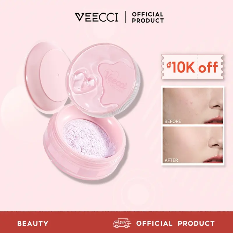 ￼VEECCI Phấn phủ, kiềm dầu, chống thấm nước lâu trôi, dành cho da khô và nhờn/phấn phủ/kiềm dầu/nén/bột/phấn phủ dạng nén/bột/ cushion kiềm dầu/Phấn Phủ/phấn phủ kiềm dầu/phấn nước kiềm dầu/ Cosmetic Nữ Women Mỹ Phẩm Trang Điểm 0