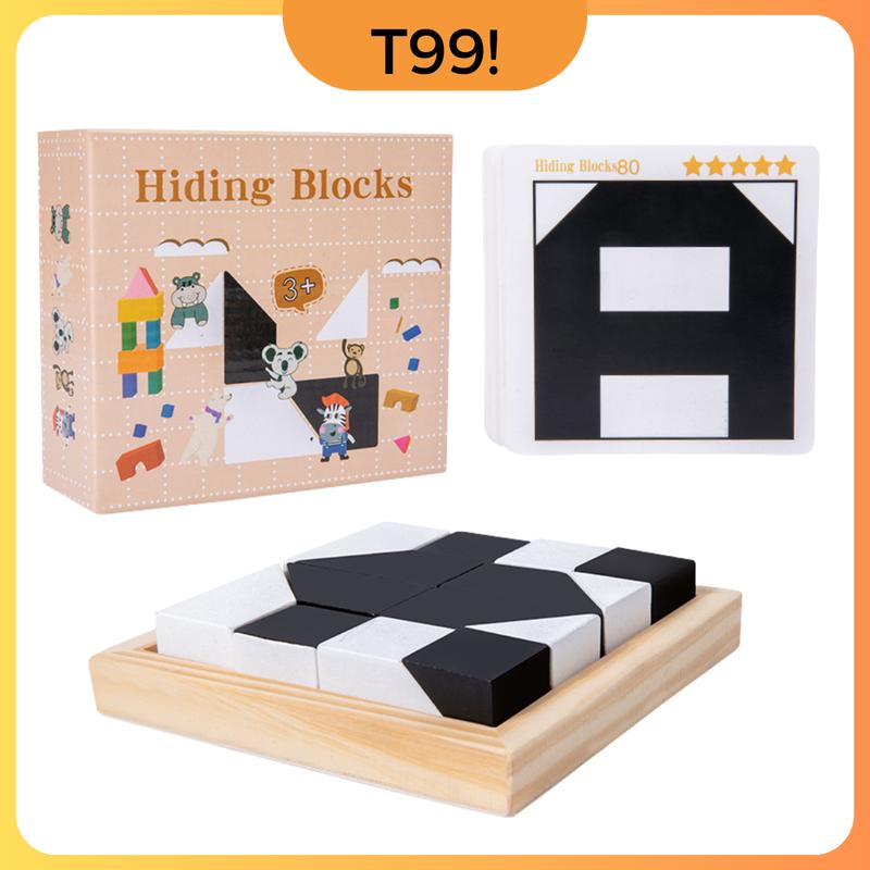 Đồ chơi trí tuệ Ghép khối logic, trò chơi giải trí thử thách IQ, rèn trí sáng tạo cho trẻ em và người lớn Toy