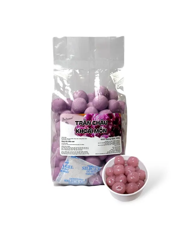 Trân châu Khoai Môn Viên To 1Kg - Topping Trà sữa, Chè 4