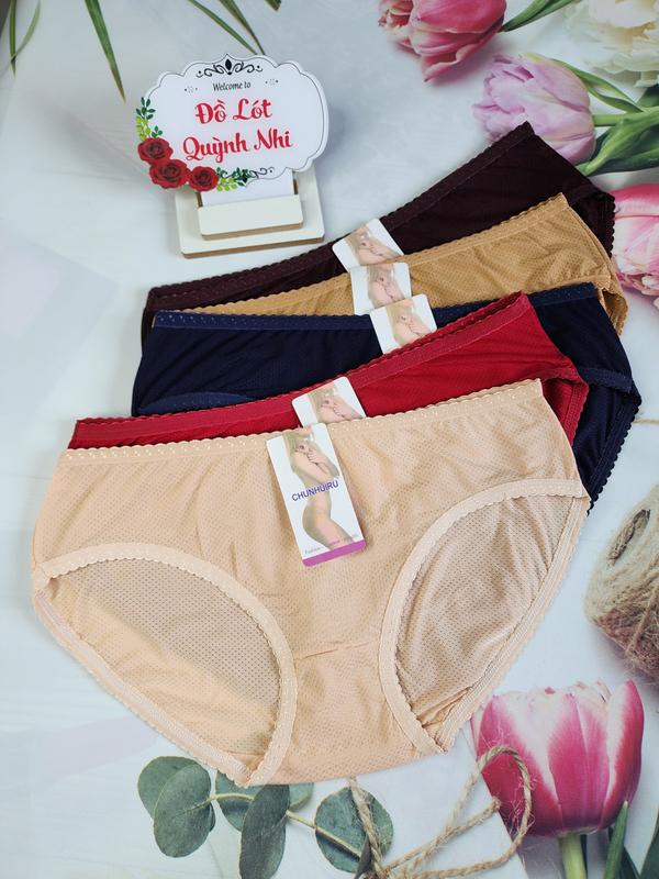 Combo 10 Quần Lót Nữ Thông Hơi Co Giản Đàn Hồi Tốt Thoáng Mát Thấm Hút Mồ Hôi Size :55 - 65 Kg 191