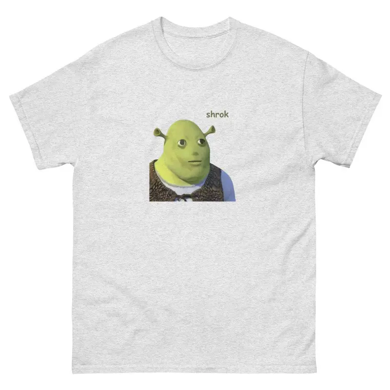 Dank Shrek Shrok Meme T Shirt, Funny Merch Print Gift Idea, Quirky Goofy Wacky Tee 3