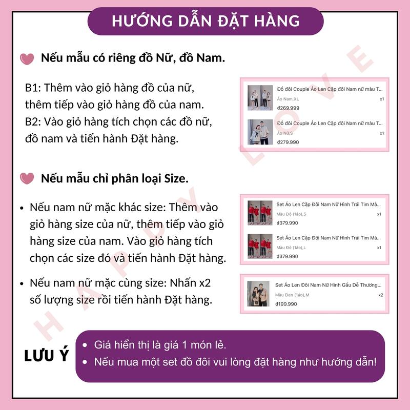 Áo Cặp Đôi Nam Nữ Couple Unisex Form Rộng Hình Trái Tim In Chữ Chất Liệu Cotton Quảng Châu Cao Cấp HAPPYLOVE H005 6