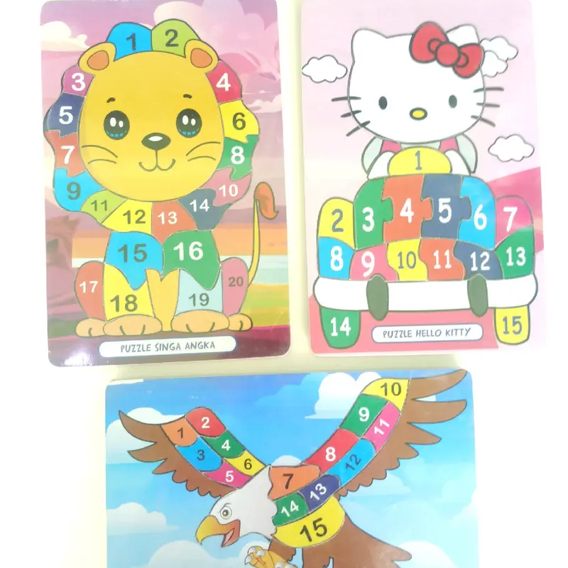 Mainan Edukasi Puzzle Kayu / Mianan Bongkar Pasang Puzzle 1