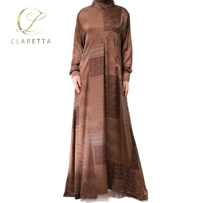 Gamis Wanita Coklat 3